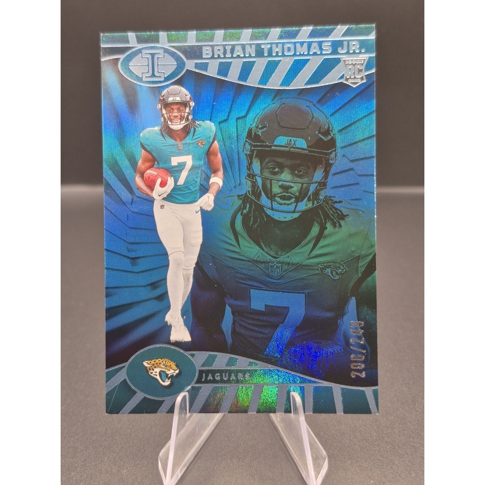 2024 Illusions Hobby Brian Thomas Jr. #41 Trophy Collection Light Blue /249 (RC)